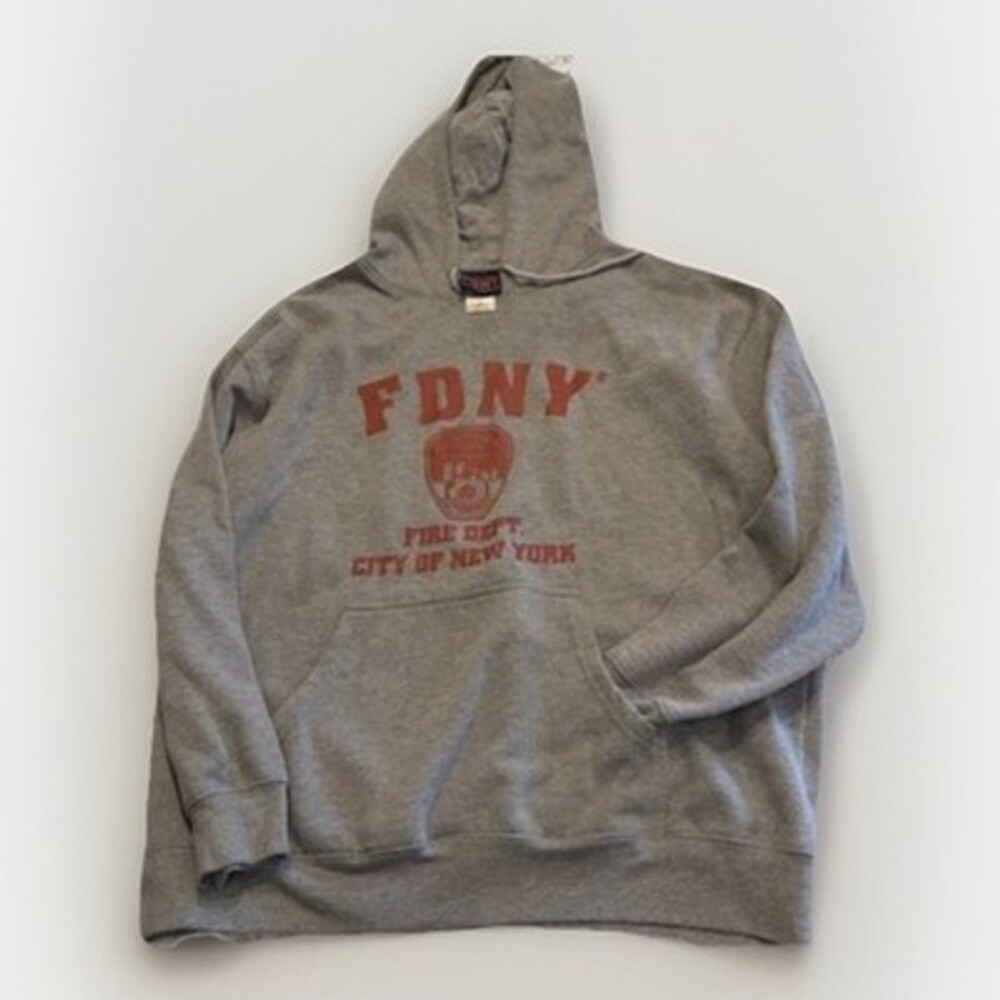 FDNY Mens Hoodie Sweatshirt New York City Fire Department XL